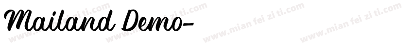Mailand Demo字体转换